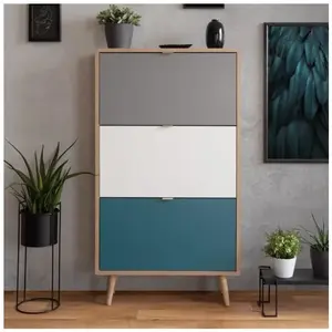 Comparateur de prix : Finori Armoire à chaussures C-uba 42 Chêne Sonoma et tricolore