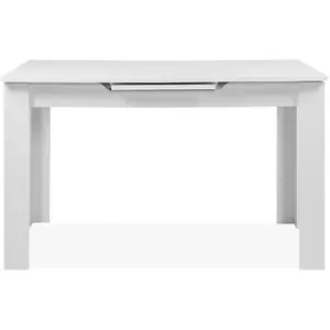 Maison et Styles Table extensible - BIRMINGHAM - 80A - Ouverture synchonisée automatique - Décor blanc - 6 / 8 personnes - 125-165 x 75 x 80 cmVendu parcdiscount