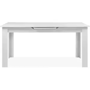 Maison et Styles Calicosy Table À Manger Extensible 6 À 8 Personnes L160/200 Cm - Blanc pas cher