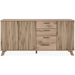 Buffet 3 portes 4 tiroirs KEYAH pas cher