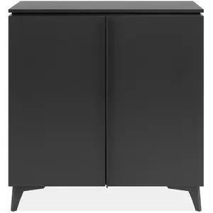 Calicosy - Buffet 2 portes L88 cm - BERTRIX - Gris anthracite TU