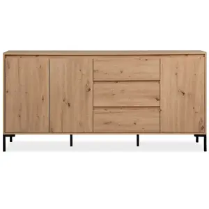 Comparateur de prix : DEINE TANTE EMMA CALICOSY - Buffet 3 Portes 3 Tiroirs et 2 Étagères L170 cm - PLOCK