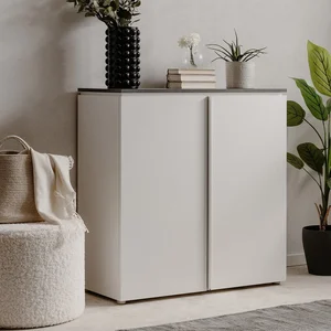 Calicosy Buffet 2 portes - L88,5 cm - Gris pas cher