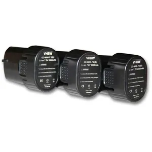 Vhbw lot de 3 batteries Li-Ion vhbw 2000mAh (7.2V) pour outils GN900SE... pas cher