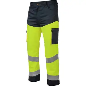 Pantalon de travail Würth MODYF haute-visibilité jaune/marine XXL pas cher