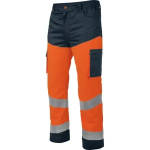 Pantalon de travail Würth MODYF haute-visibilité orange/marine M pas cher