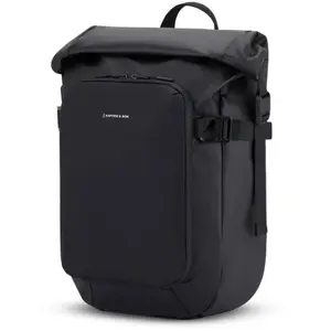 Kapten & Son - Lisbon Small - Sac à dos urbain All Black - 18 - 23 L pas cher
