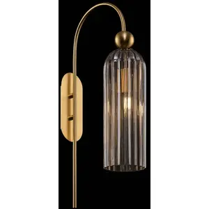 Comparateur de prix : Maytoni Antic applique, abat-jour en verre cognac