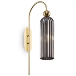 Comparateur de prix : Maytoni Antic applique, abat-jour en verre gris