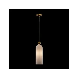 Maytoni Antic suspension abat-jour en verre blanc