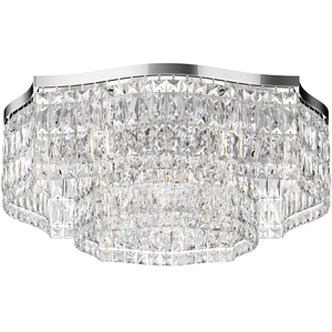 MAYTONI Plafonnier affleurant chromé, 10 lumières, E14 pas cher