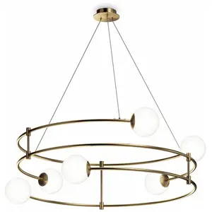 Comparateur de prix : Lustre en métal doré Balance - Maytoni