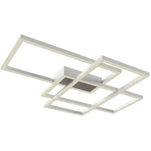 Comparateur de prix : Plafonnier LED blanc Maytoni - Moderne - Métal - 78x68cm