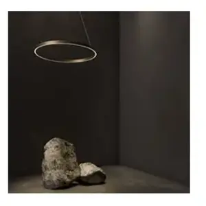 Maytoni Suspension LED Rim à 1 lampe couleur laiton Ø60cm 4000K