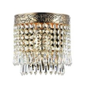 Comparateur de prix : Maytoni Palace Applique Murale Flush Or Antique & Cristal, 1 Lumière, E27