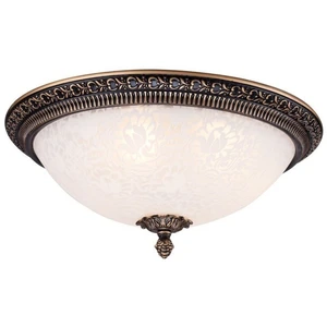 Comparateur de prix : Maytoni Plafonnier Flush Bowl Bronze Antique, 3 Lumières, E27