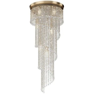 Maytoni Cascade Lustre Doré Antique & Cristal, 12 Lumières, E14