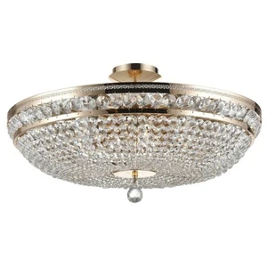 Maytoni plafonnier Ottilia, Ø 65 cm, doré, cristalVendu parluminaire