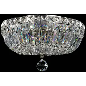 Comparateur de prix : Maytoni plafonnier Basfor, couleur nickel, Ø 30 cm, 3 x E14