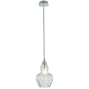 Maytoni Suspension Eustoma au verre transparent pas cher