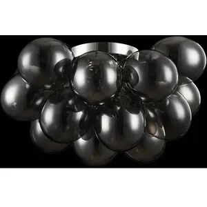 Maytoni Balbo plafonnier verre nickel/fumée pas cher