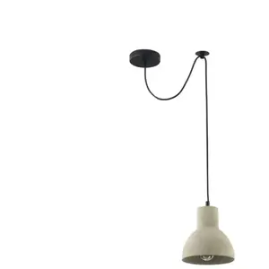 MAYTONI Broni Plafonnier Dome Noir, 1 lumière, E27 pas cher