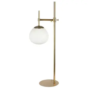 Lampe à poser en métal dorée 16 x 65 cm Erich - Maytoni pas cher