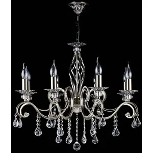 Comparateur de prix : MAYTONI DECORATIVE LIGHTING Grace Lustre en laiton et cristal, 8 lumières, E14