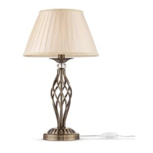 Maytoni Grace lampe à poser à 1 lampe laiton/beige pas cher