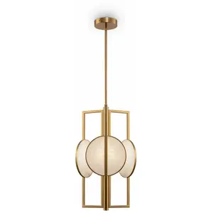 Comparateur de prix : Maytoni Marmo suspension en doré, à 3 lampes