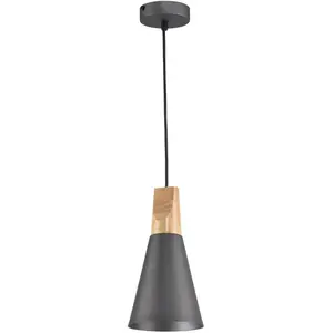 Suspension en métal grise 14 cm Bicones - Maytoni pas cher
