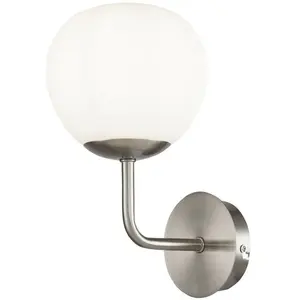 Comparateur de prix : Maytoni, applique murale Erich, couleur nickel, verre/métal, à 1 lampe