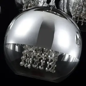 Comparateur de prix : Maytoni Fermi suspension de plafond cluster nickel et cristal, 5 lumières, e27