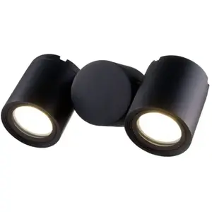 Maytoni - Wall Street Applique murale noire, 2 lumières IP54, GU10 pas cher