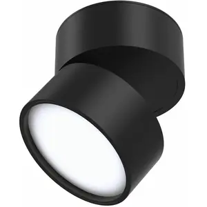 Plafonnier LED en métal noir 767 Lm Onda - Maytoni pas cher