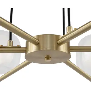 Comparateur de prix : Maytoni Vision suspension, or, à 6 lampes