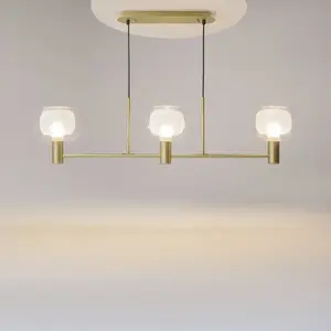 Maytoni - Vision Plafonnier suspendu moderne à 3 lumières doré E14 pas cher