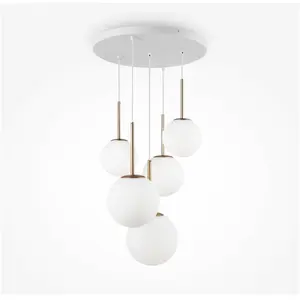 Comparateur de prix : Plafonnier - Maytoni - Basic Form - 5 Lumières - Métal - Doré - E14