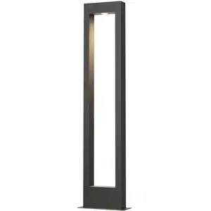 Lampadaire extérieur lampadaire lampadaire led métal graphite h 100 cm