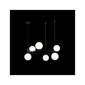 Comparateur de prix : Maytoni Ring suspension à 6 lampes noir/blanc
