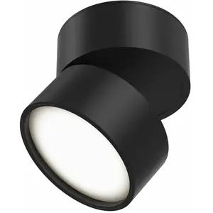 Plafonnier LED en métal noir 707 Lm Onda - Maytoni pas cher