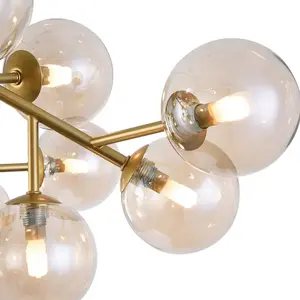 Comparateur de prix : Maytoni Dallas Plafonnier semi-encastré doré, 20 lumières, G9