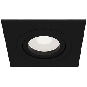 Maytoni Atom Spot encastré carré noir, 1 lumière, GU10 pas cher