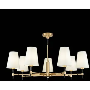 Comparateur de prix : Maytoni Lustre Zaragoza en laiton, 7 lumières, E14 - Vintage - Salon - LED