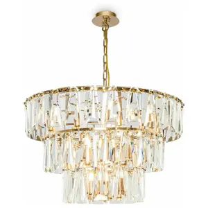 Lustre en métal doré 77 cm Puntes - Maytoni
