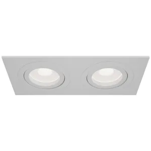 Comparateur de prix : Maytoni luminaire encastrable Atom, blanc, à 2 lampes, 17,5 x 9,2 cm