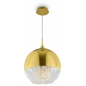 Maytoni Fermi suspension dorée pendant en cristal pas cher