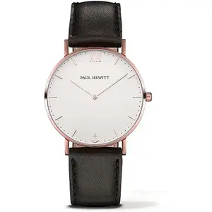 Montre Femme PAUL HEWITT en Cuir Noir Etanche