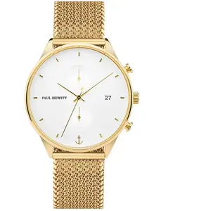 Paul Hewitt Montre Homme PH-C-G-W-50S ChronographeBlanc pas cher