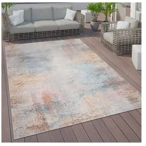 Tapis Intérieur Et Extérieur Terrasse Cuisine Vintage Pastel Motifs Abstraits 160x230 cm, Multicolore 2 - Paco HomeVendu paramazon